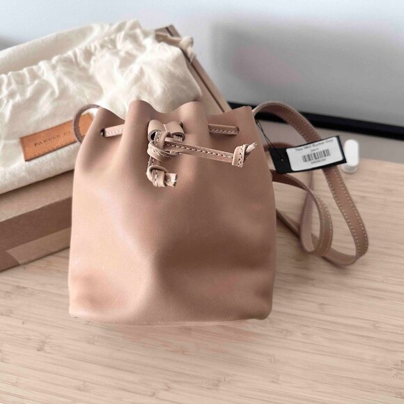 Parker Clay Topa Mini Bucket Bag, Sand, NWT - Picture 3 of 7